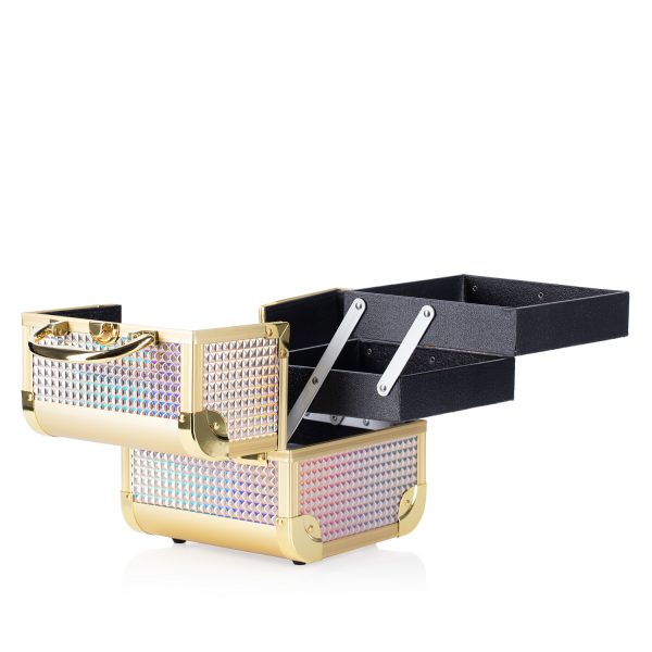 Sminkes bőrönd ICE CUBE MINI HOLOGRAPHIC SILVER (MB152M K105-7H) - Image 3